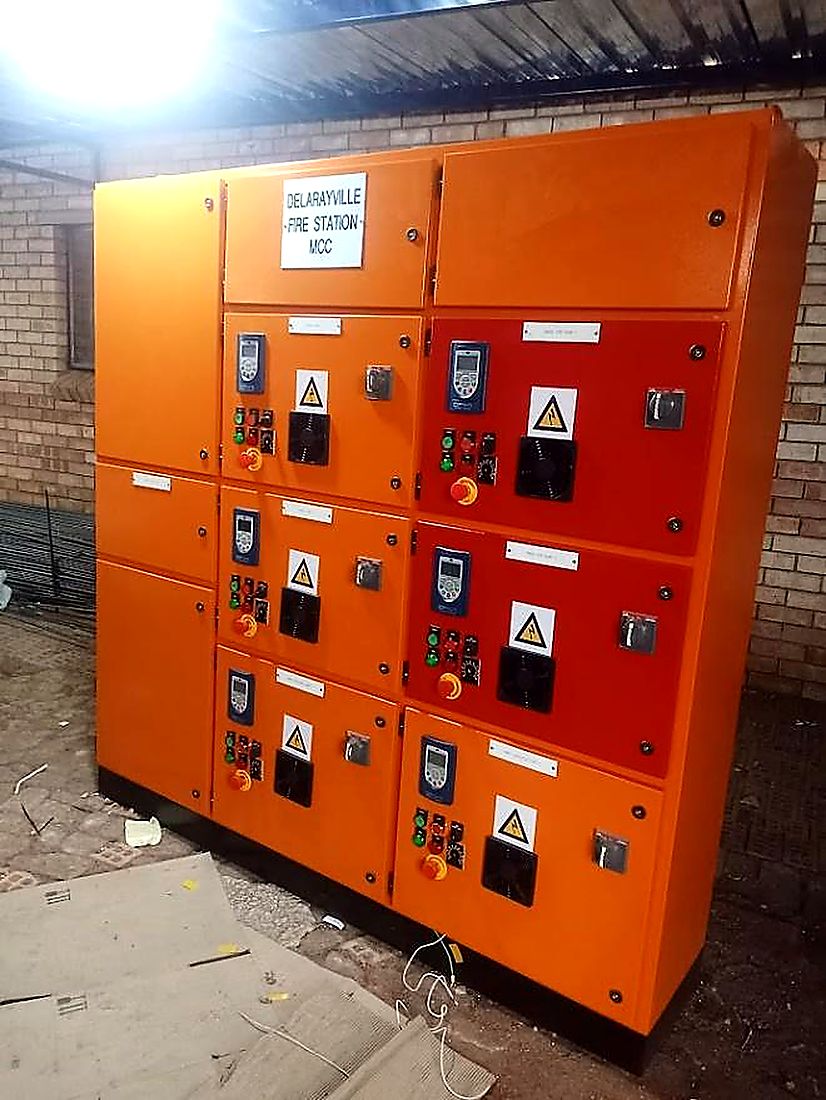 Multi-section motor control centre manufactured and installed for a fire station pump set